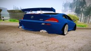 BMW M6 Tuned для GTA San Andreas миниатюра 7