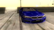 BMW M5 (F90) 2018 Сток para GTA San Andreas miniatura 4