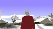 Skin GTA Online в маске и красной кофте для GTA San Andreas миниатюра 1