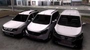 Dacia Lodgy Van для GTA San Andreas миниатюра 4