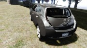 Nissan Leaf 2011 для GTA 4 миниатюра 3