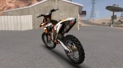 KTM 450 SX-F для GTA San Andreas миниатюра 2