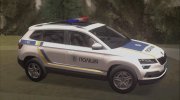 Skoda Karoq 2017 Полиция Украины for GTA San Andreas miniature 4