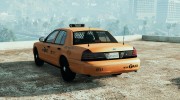 NYPD CVPI Undercover Taxi для GTA 5 миниатюра 3