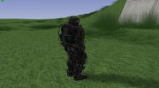 Член группировки Аномалы в экзоскелете с модернизированным шлемом из S.T.A.L.K.E.R для GTA San Andreas миниатюра 3