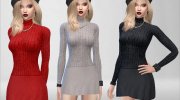 Welcome Autumn Dress para Sims 4 miniatura 3