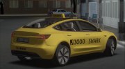 Tesla Model 3 Shark Taxi для GTA San Andreas миниатюра 3