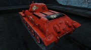 Т-34 (ко Дню Победы легендарный Т-34 в красном) para World Of Tanks miniatura 3