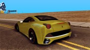 Ferrari California v2 para GTA San Andreas miniatura 2