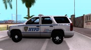 Chevrolet Tahoe 2007 NYPD for GTA San Andreas miniature 2