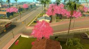 Japanese Castle CJ House and Beautiful Sakura Trees для GTA San Andreas миниатюра 9