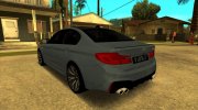 BMW M5 2018 для GTA San Andreas миниатюра 2