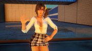 Hot Misaki - School (Mini Skirt) для GTA San Andreas миниатюра 1