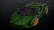 2020 Lamborghini Sian для GTA San Andreas миниатюра 1