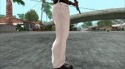 Белые модные джинсы para GTA San Andreas miniatura 4