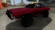 1969 Dodge Charger Cabrio Off Road для GTA San Andreas миниатюра 1