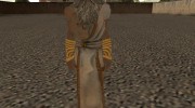 Zeus with long tunica from God of War 3 для GTA San Andreas миниатюра 2