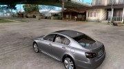 Lexus GS450h 2011 для GTA San Andreas миниатюра 3