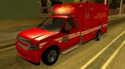 GTA V Vapid Sadler Ambulance para GTA San Andreas miniatura 1