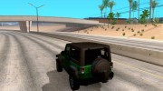 Jeep Wrangler Rubicon 2012 for GTA San Andreas miniature 3