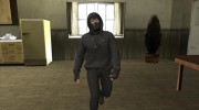 Skin HD GTA V online парень в маске para GTA San Andreas miniatura 3