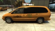 1996 Dodge Grand Caravan LC Taxi для GTA 4 миниатюра 3
