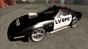 1996 Chevrolet Corvette C4 Police LVPD para GTA San Andreas miniatura 1
