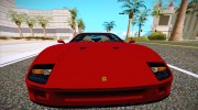 Ferrari F40 1987 para GTA San Andreas miniatura 2