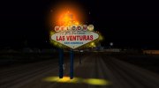 Welcome to Las Venturas Sign Remastered для GTA San Andreas миниатюра 2