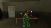 Зелёная рубашка в клетку для GTA San Andreas миниатюра 2