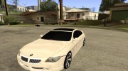 BMW M6 2006 для GTA San Andreas миниатюра 1