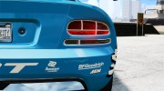 Dodge Viper SRT-10 Mopar Drift для GTA 4 миниатюра 13