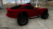 Dodge Viper GTS Off Road для GTA San Andreas миниатюра 4