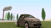 Fiat 500 Lounge 2010 для GTA San Andreas миниатюра 5