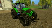 Deutz Fahr 7250 Grean Beast для Farming Simulator 2015 миниатюра 1