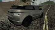Land Rover Range Rover Evoque para GTA San Andreas miniatura 3