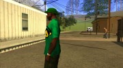 Новая зелёная футболка para GTA San Andreas miniatura 4