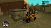 GTA V HVY Forklift для GTA San Andreas миниатюра 3