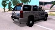 Chevrolet Tahoe 2007 NYPD для GTA San Andreas миниатюра 4