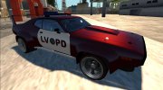 1972 Plymouth GTX Custom Police LVPD для GTA San Andreas миниатюра 2