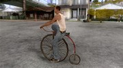 Penny-Farthing Ordinary Bicycle для GTA San Andreas миниатюра 2