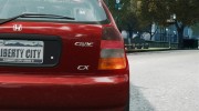 Honda Civic 1996 для GTA 4 миниатюра 13