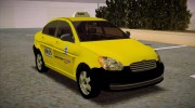 Hyunday Accent Taxi Colombiano для GTA San Andreas миниатюра 1