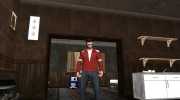 Skin GTA V Online HD в красной куртке para GTA San Andreas miniatura 2