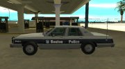 Ford LTD Crown Victoria 1987 Boston Police для GTA San Andreas миниатюра 5