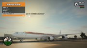 Airbus A340-600 для GTA San Andreas миниатюра 14