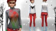Winter Wonderland Pullover для Sims 4 миниатюра 3