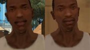 Молодое лицо Сиджея для GTA San Andreas миниатюра 1