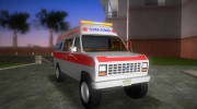 Ford E-250 Ambulance для GTA Vice City миниатюра 2