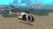 AH 6J Little Bird GBS News Chopper Nuclear Strike для GTA San Andreas миниатюра 7